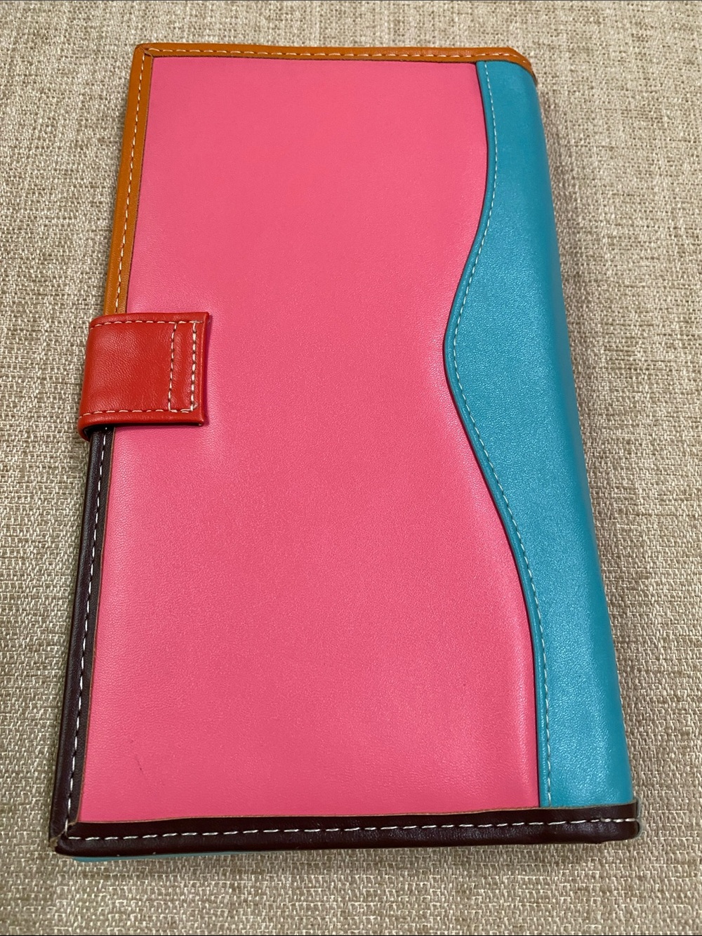 Plunder Pink, Turquoise & Red Colorblock Wallet - Picture 2 of 5